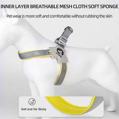 Adjustable Reflective Y Dog Harness