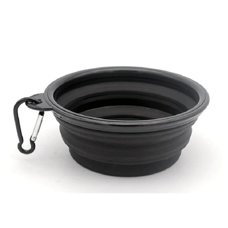 Cuenco de silicona plegable y portátil para perros