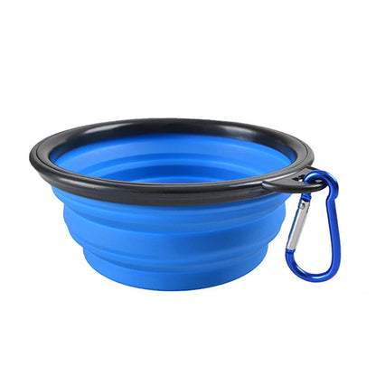 Cuenco de silicona plegable y portátil para perros