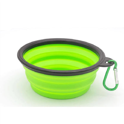 Cuenco de silicona plegable y portátil para perros