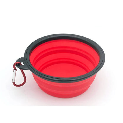 Cuenco de silicona plegable y portátil para perros