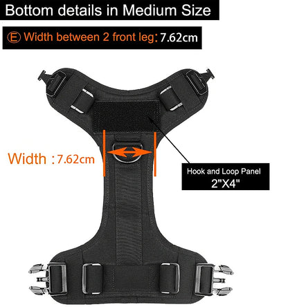 Tactical Military Dog Vest & Leash Set
