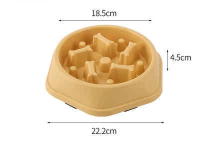 Slow Feeder Dog Bowl - Bone shape