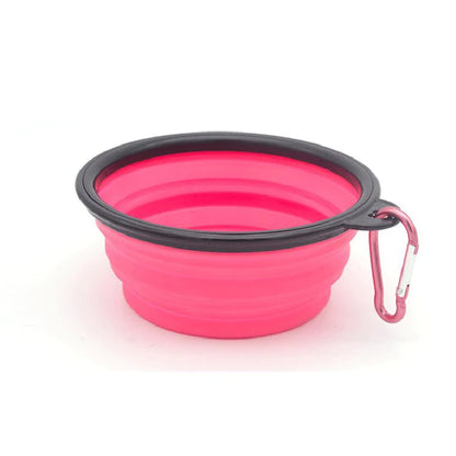 Cuenco de silicona plegable y portátil para perros