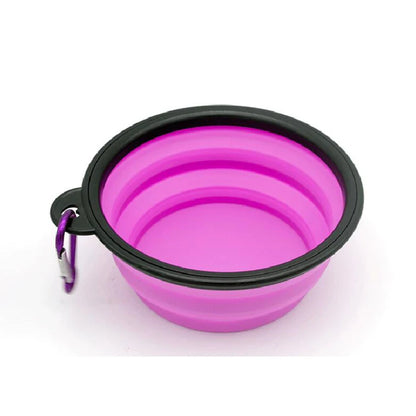 Cuenco de silicona plegable y portátil para perros